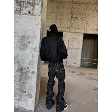 「微喇堆积」YKK拉链原牛四线窄宽牛仔裤ZK0464-P65，男装牛仔裤，星座313A(原308A-2)