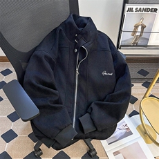 美式复古麂皮绒宽松外套男女潮牌夹克春秋新款时尚百搭638/P72，男装夹克，星座506B