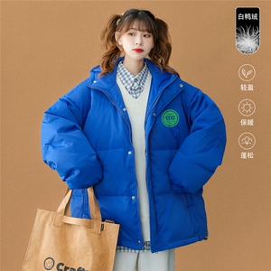 中性风白鸭绒冬季新品简约百搭保暖连帽羽绒服外套YR147P225K298图片