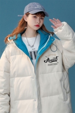 中性22冬季新品字母印花连帽面包服棉服宽松棉衣MY151P115控148，男装棉衣，A247A