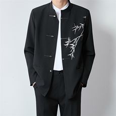 1506A/GW470/P64风刺绣新中山装高级感春秋中式唐装立领西服，男装西服，星座1506A