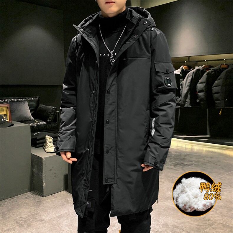 男士羽绒服2020冬季中长款新款韩版潮流加厚外套DS581T图片