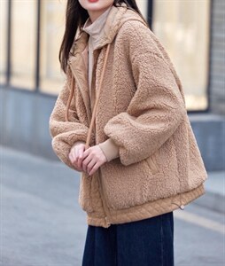羊羔毛外套,其它,对左