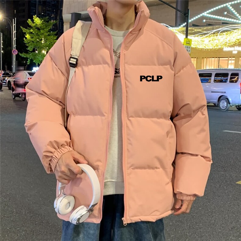 新款棉衣男冬季加绒加厚棉袄外套青少年宽松立领潮牌面包服,男装棉衣,星座1013-1