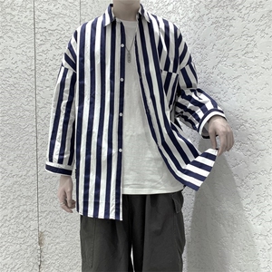 夏新款中袖衬衣潮男宽松七分袖大码衬衣A177/CS03/P45图片