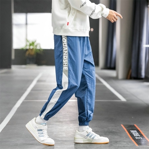 2021春秋新款宽松工装裤九分裤束脚裤潮牌男士休闲裤DS948T图片