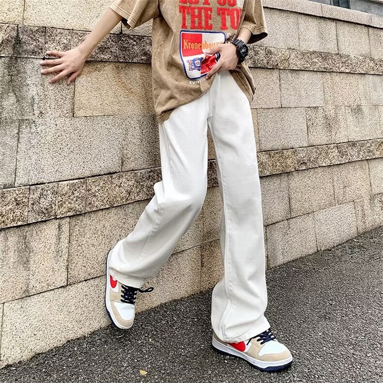 美式复古牛仔裤男chic高街潮牌日系百搭拖地长裤Z9288P40,男装牛仔裤,星座1116-2