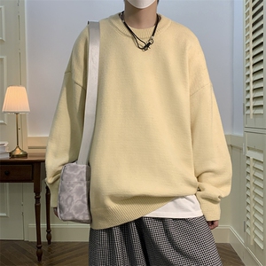 男士情侣针织圆领纯色打底毛衣男 A367 M201 P42 控68图片