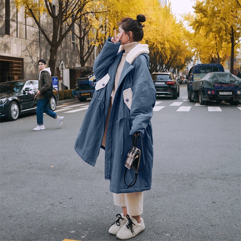 现货271-1622高品质羊羔毛工装棉衣外套，女装棉衣/棉服，浙宝271