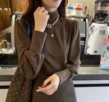 灯芯绒高弹力打底衫，其它，朵缇