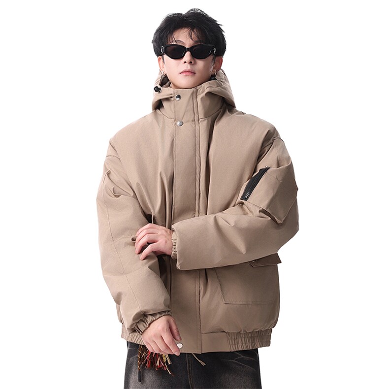 棉服男冬季新款港风宽松连帽棉衣MF9006-P90,男装棉衣,星座214-3