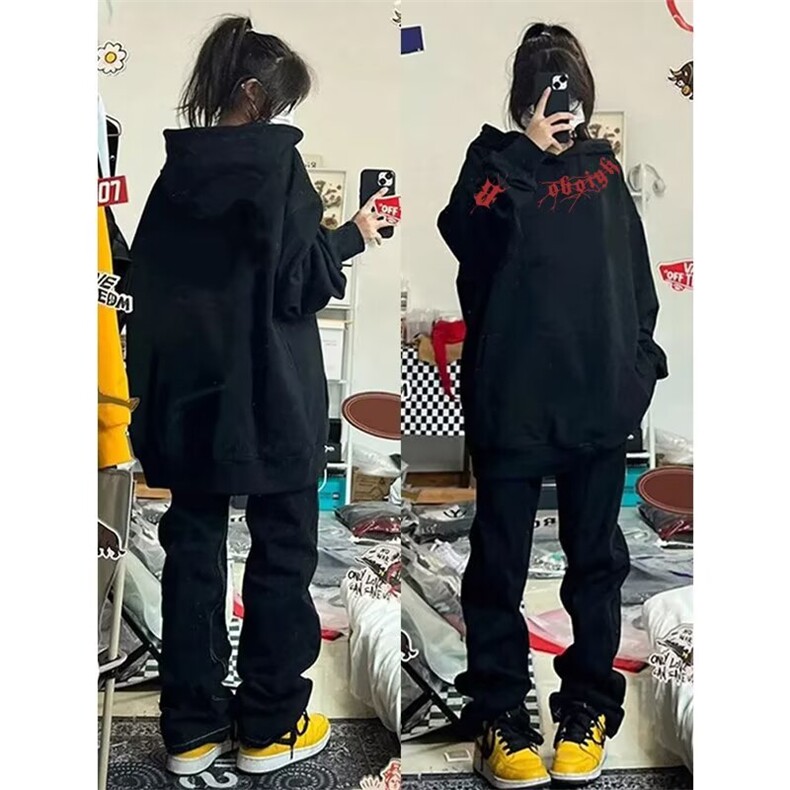 1506A/GB2-980/P52重磅卫衣女2025新款秋冬连帽1,男装卫衣,星座1506A