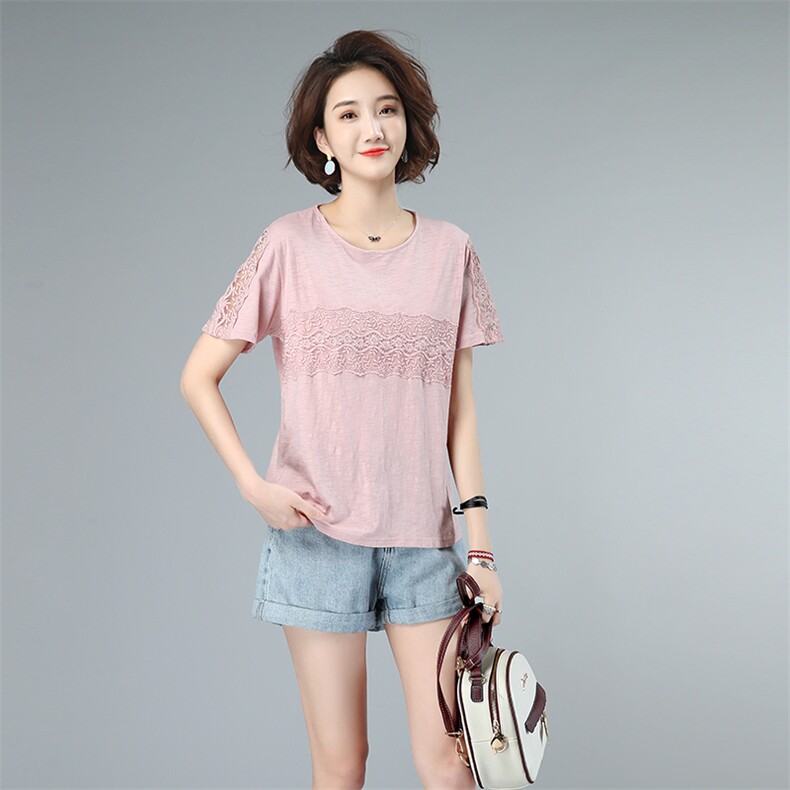 2021夏新款纯棉T恤上衣3959款，女装T恤，秋牧寒烟