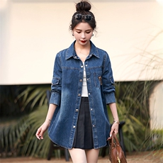 牛仔衬衫外套女2025新款春季宽松显瘦设计感早春小衫女装长袖衬衣，女装衬衫，丽影随形