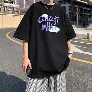 男圆领纯棉T恤宽松短袖T0175P28图片