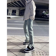 拿图不拿货黄泥色cleanfit牛仔裤微喇叭裤子KZA20-P48，男装牛仔裤，星座1007（原301D）
