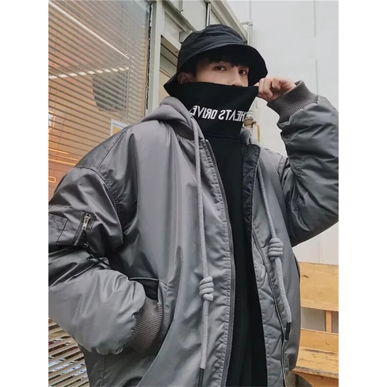 现货！整块棉不跑棉！飞行棒球棉服冬装假两件1611B-G01-P148图片