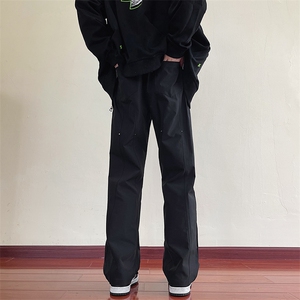 秋季男士宽松休闲长裤微喇铆钉伐木裤工装裤217-2-K2388-P55图片