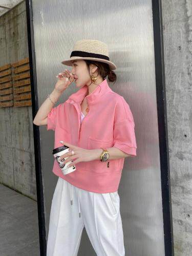 时尚上衣短袖，女装，欧倪