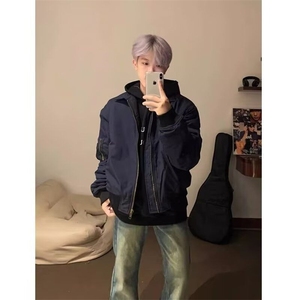 美式vibe外套男情侣装棒球服春秋装高街F016-P50图片