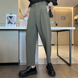 轻熟风百搭垂感直筒九分裤显瘦直筒宽松裤子K17/P85控115图片