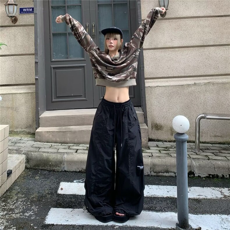 女童裤子2026新款儿童夏季阔腿裤薄款工装裤中大童宽松运动休闲裤,男装工装外套,星座506A