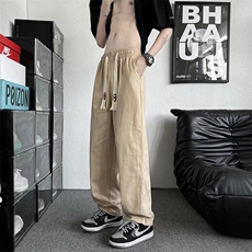 春夏运动休闲裤男直筒垂感ins潮牌港风G16P32，男装休闲裤，星座1116-2