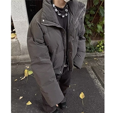 欧美高街短款棉衣男款冬季高级感宽松加厚面包服美式立领棉服外套，男装棉衣，星座506A