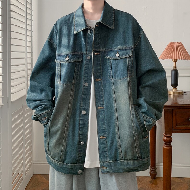 w10001牛仔衣外套秋冬季港风夹克，量大价优P60128，男装工装外套，星座215-2（原311A-2）