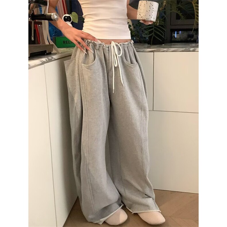 原宿气质慵懒日系新款流行ins简约潮流文艺休闲长裤百搭时尚，男装休闲裤，星座506A