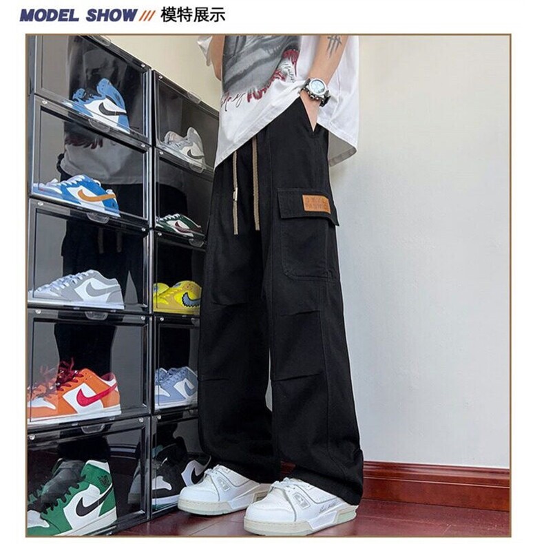 美式牛仔裤男款2025新款夏季薄款宽松大码男生工装休闲长裤子,男装牛仔裤,星座813-2