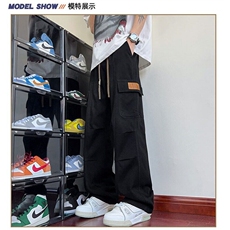 美式牛仔裤男款2025新款夏季薄款宽松大码男生工装休闲长裤子，男装牛仔裤，星座813-2