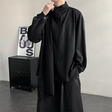 2025秋装新款山本风格麂皮绒卫衣打底衫个性款潮流WY851-P50，男装T恤，电商A057