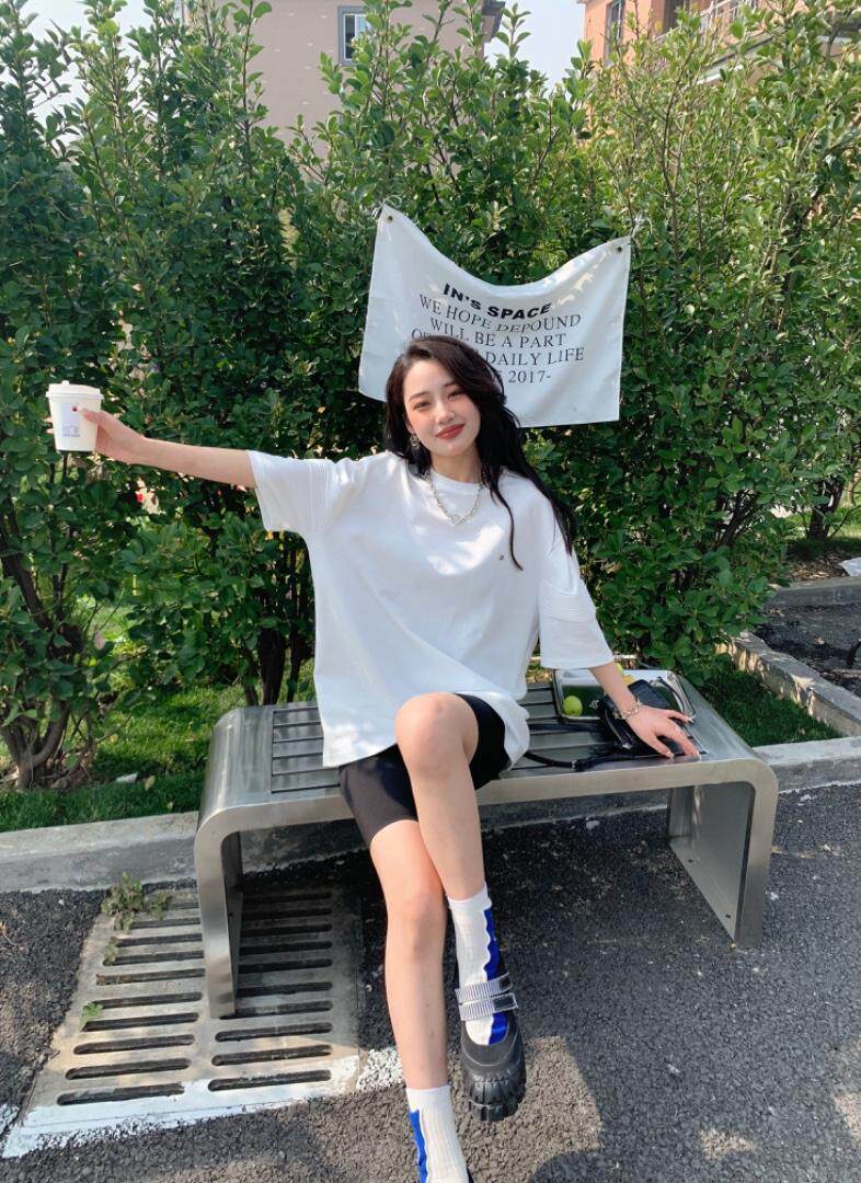 夏装新款、袖子打杆小设计大板T，其它，碧沁伊人