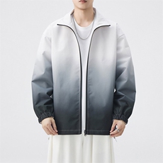 秋季宽松两面穿夹克男渐变立领上衣外套DSA157B-JK7906-P68，男装夹克，电商A157B