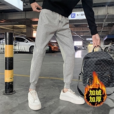 社会精神小伙2022加绒卫裤运动束脚男裤DS-B249-KK92-P58-加绒P68，男装休闲裤，星座215（原电商B249）