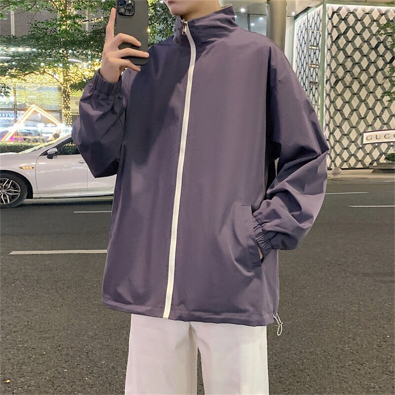 现货户外夹克男双面穿立领上衣外套支持二开JK836-P60，男装夹克，电商B306