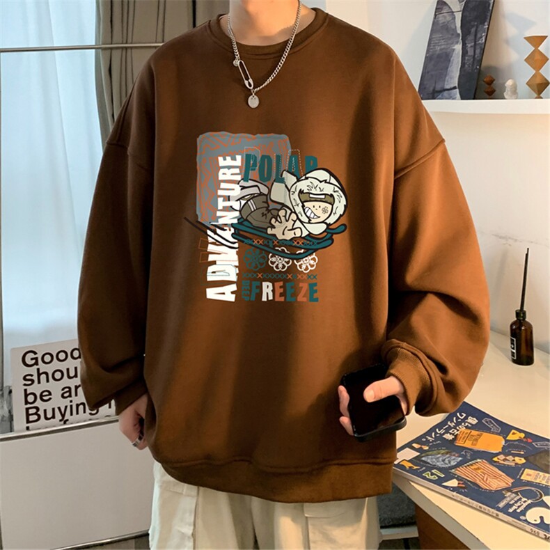 23秋季新款320G华棉圆领卫衣面布棉WH3233-P35控58,男装卫衣,电商B370