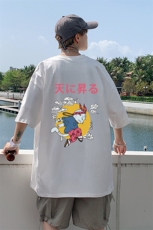 DX17012-P20纯棉短袖t恤男大码半袖打底衫宽松体恤衫港风，男装T恤，电商A040