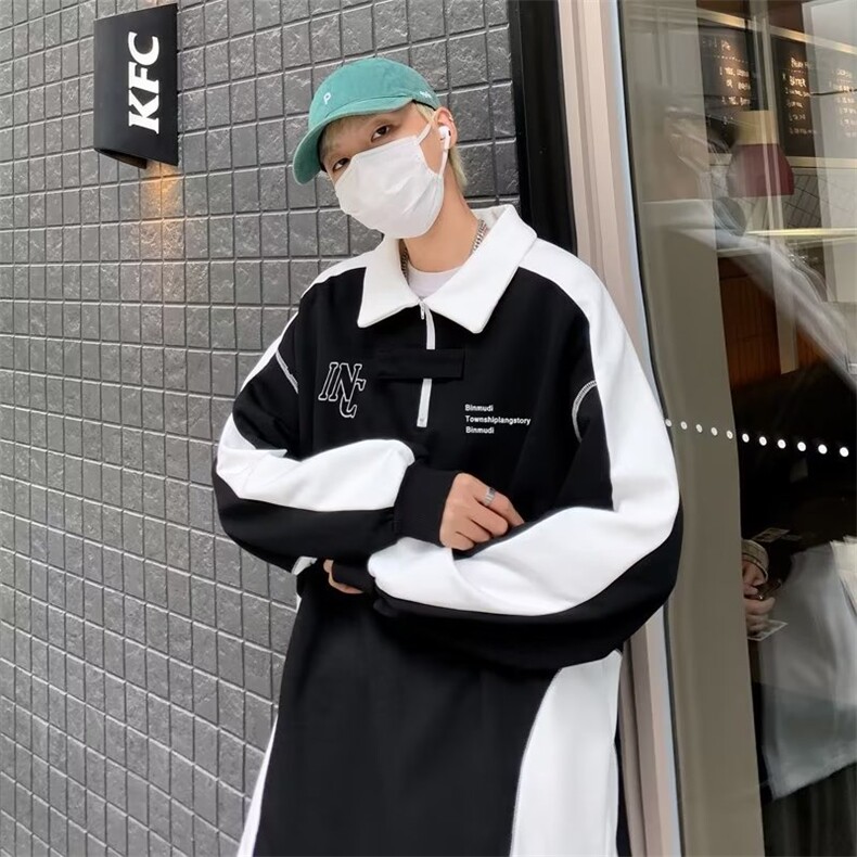 男polo潮流时尚休闲长袖Q15P40,男装Polo衫,星座1116-2