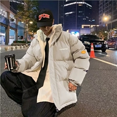 假两件棉衣男外套韩版宽松潮流百搭连帽棉服MY-8088-P83，男装棉衣，星座1109-3