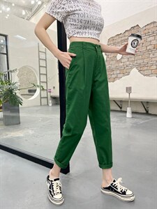 弹力休闲裤图片