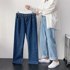 910A-Z889-P35控55秋装新款纯色牛仔裤情侣大码休闲百搭长裤，男装牛仔裤，星座910A
