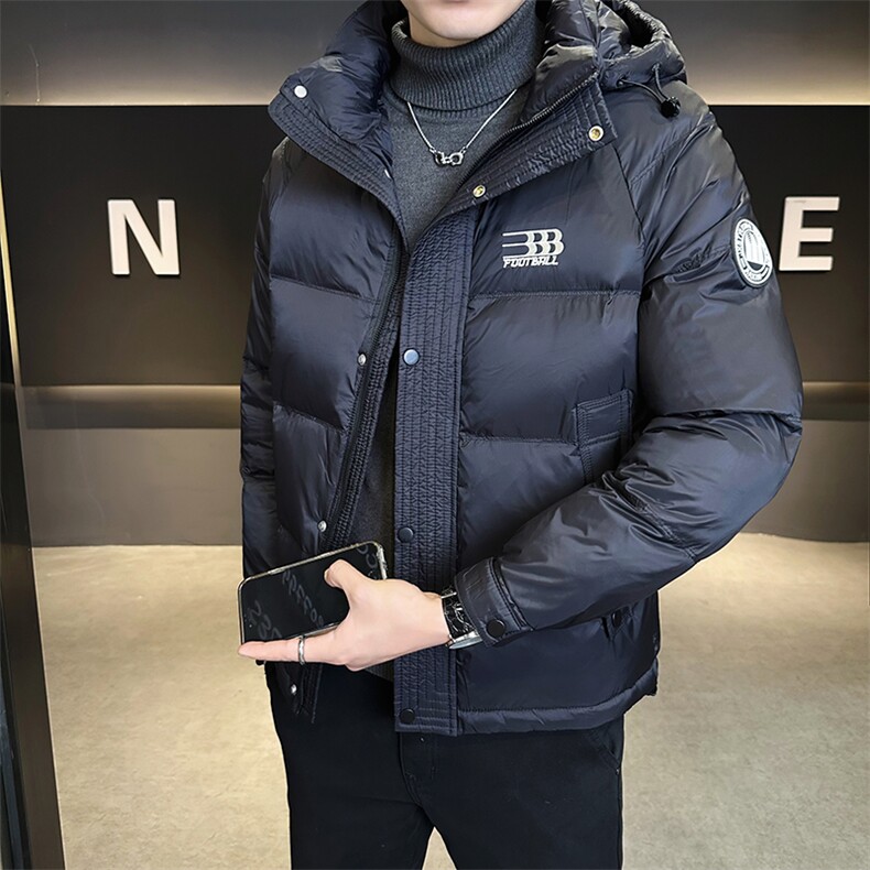 L-4XL冬季新款连帽短款拼色棉衣男Y9915-P175,男装棉衣,电商B321-1