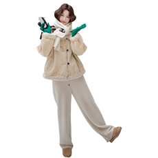 25新品冬季韩版简约皮毛一体6532-215-299，女装短外套，2C317