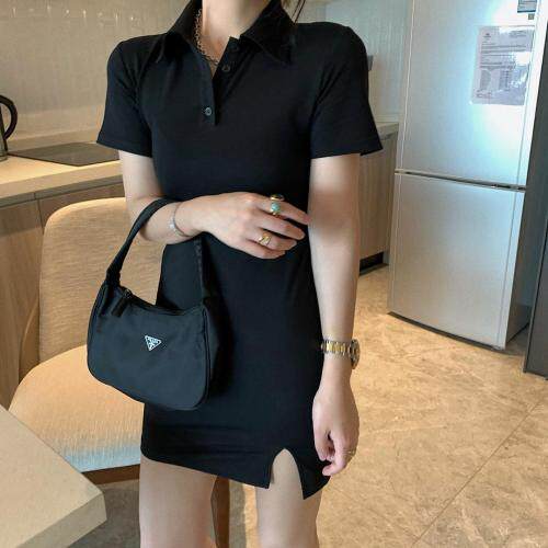 Polo领连衣裙，女装连衣裙，XTZ style