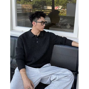 网图慎用 B216 MY5156 P65 2025秋冬男POLO领毛衣上衣男装图片