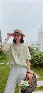 纯苎连衣裙小衫裤子裙子衬衣 时尚风 风淑女风休闲风,女装连衣裙,川哲