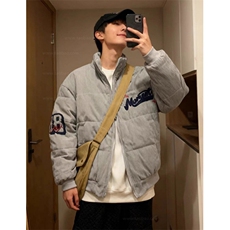 复古灯芯绒冬季刺绣立领棉服男女宽松面包服情侣外套M8055，男装棉衣，星座1116A（原606A-3）