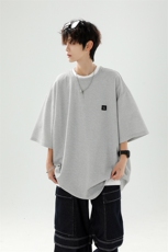 8XL-M重磅！特大码T潮牌上衣男中性华夫格短袖T恤DX304P25控39，男装T恤，电商D206-1
